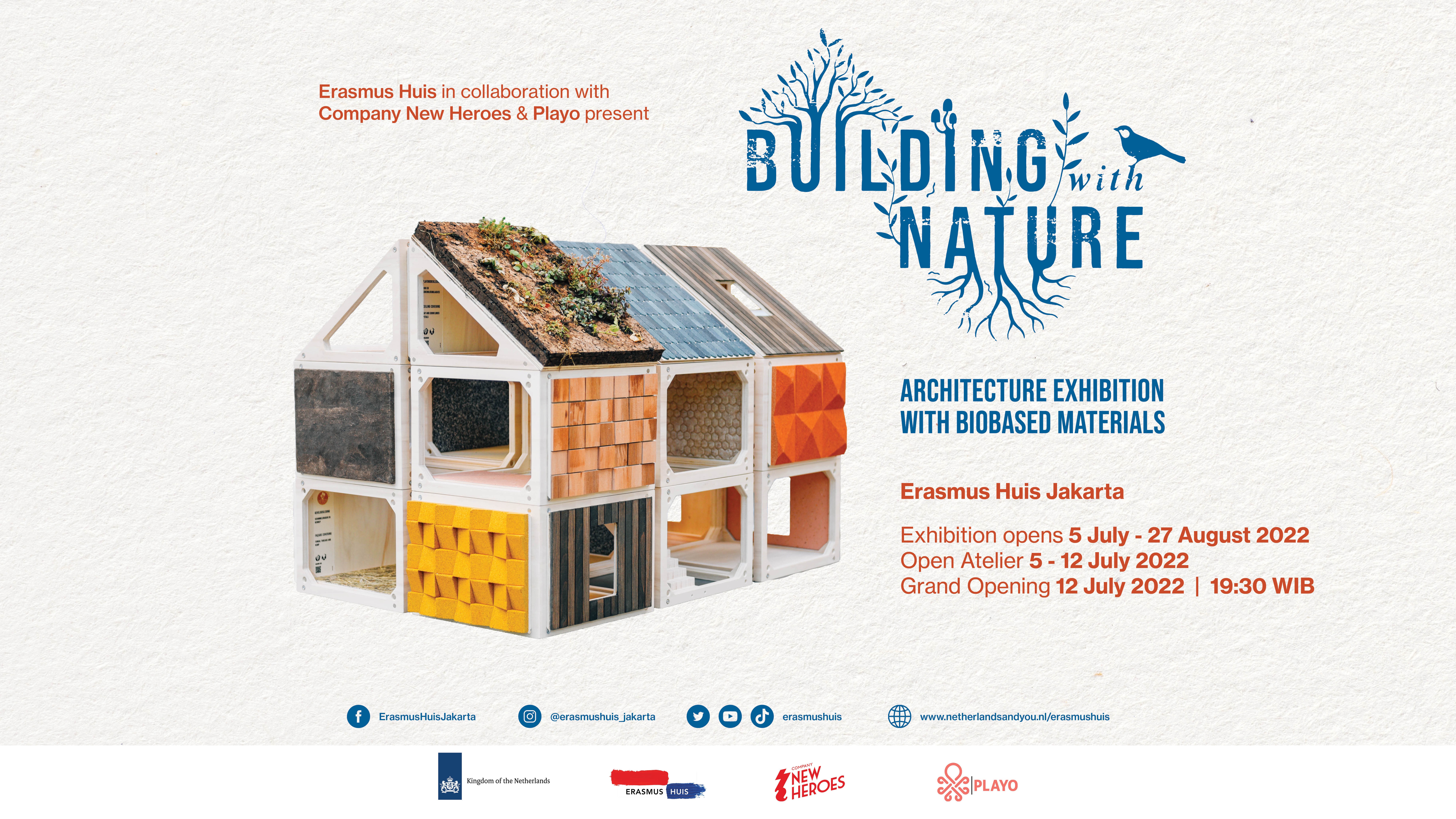 Architectural Exhibition “Building with Nature” by Erasmus Huis Highlights the Residential Material Needs in the Future