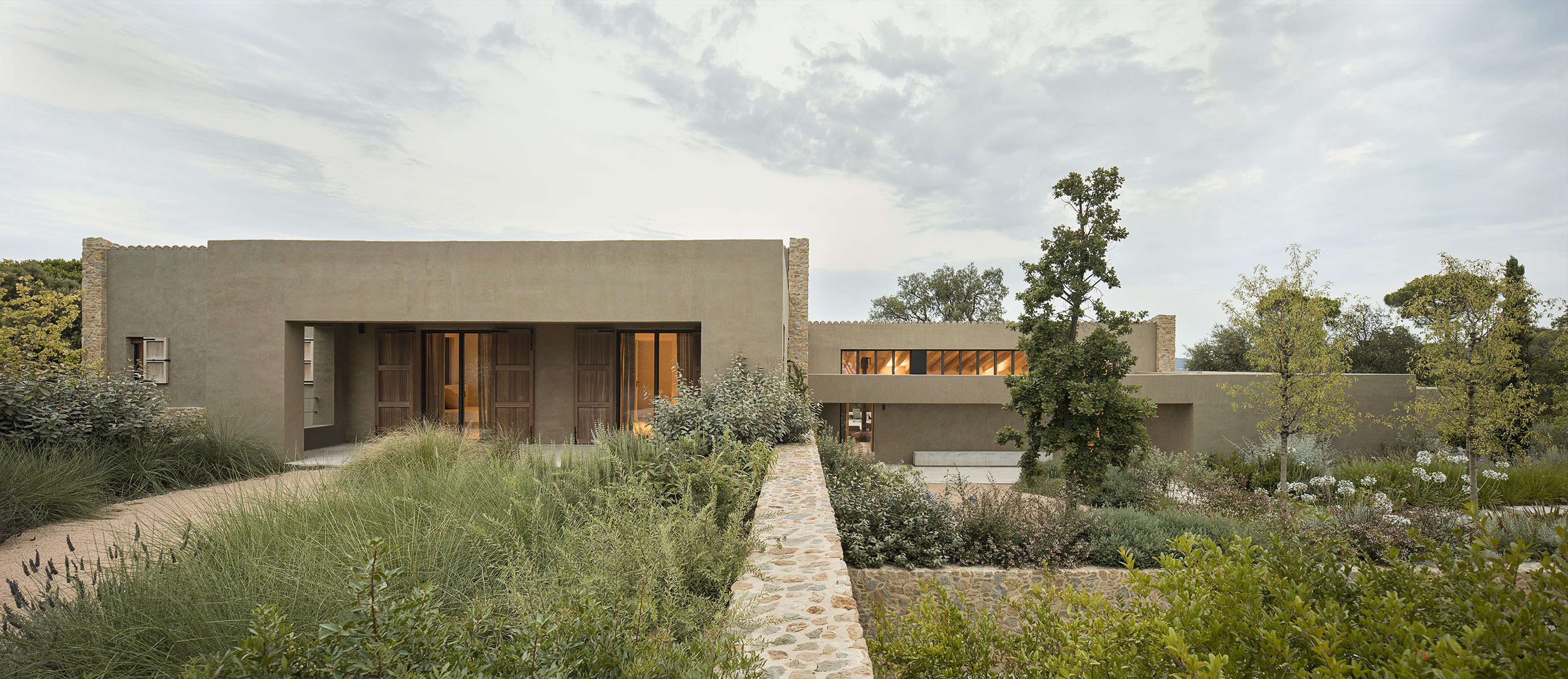 GCA Architects designed a house on the top of a sloping ground in Costa Brava