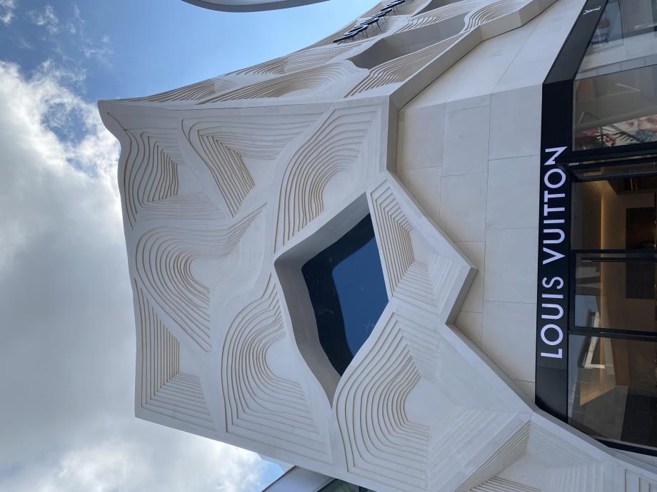 ParametricArchitecture on Instagram: The lively facade design of the Louis  Vuitton store in 📍 Istanbul, Turkey, designed by contemporary artist 🖋  @seckinpirim, is made entirely of Turkish limestone. The design combines the