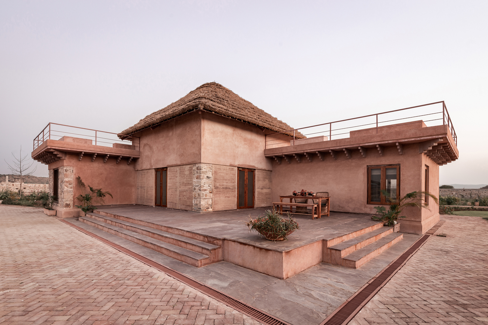 Mud House has two roof terraces at both ends