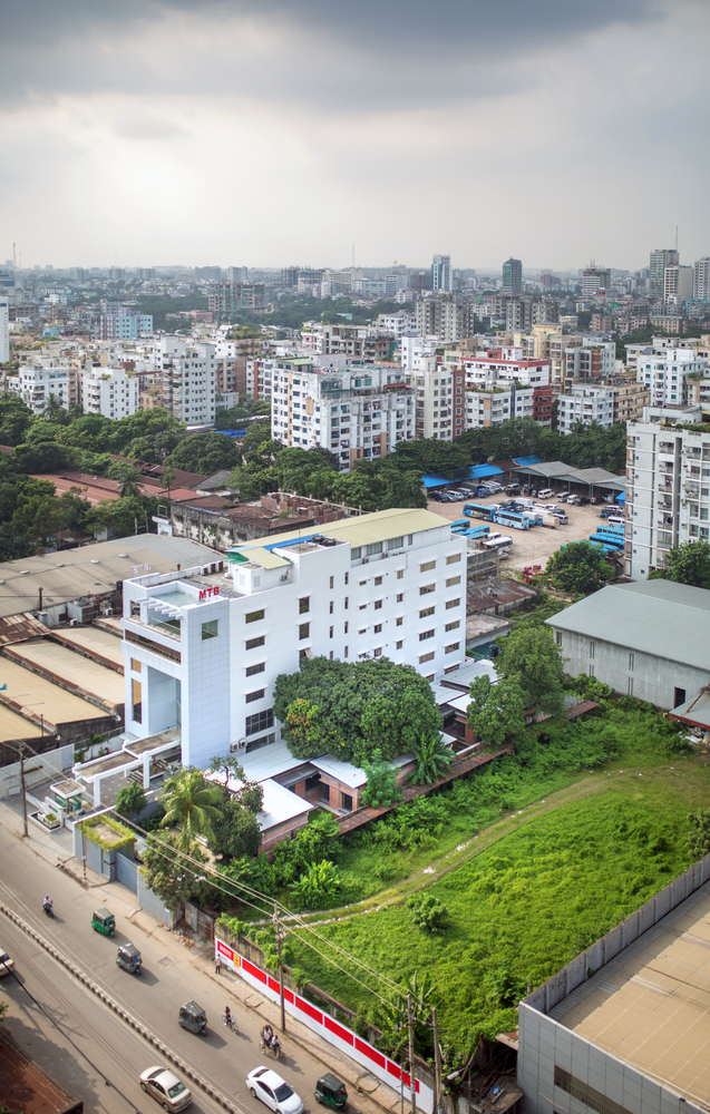 Tall buildings become the context that drives the character of Teach for Bangladesh's office to stand out more