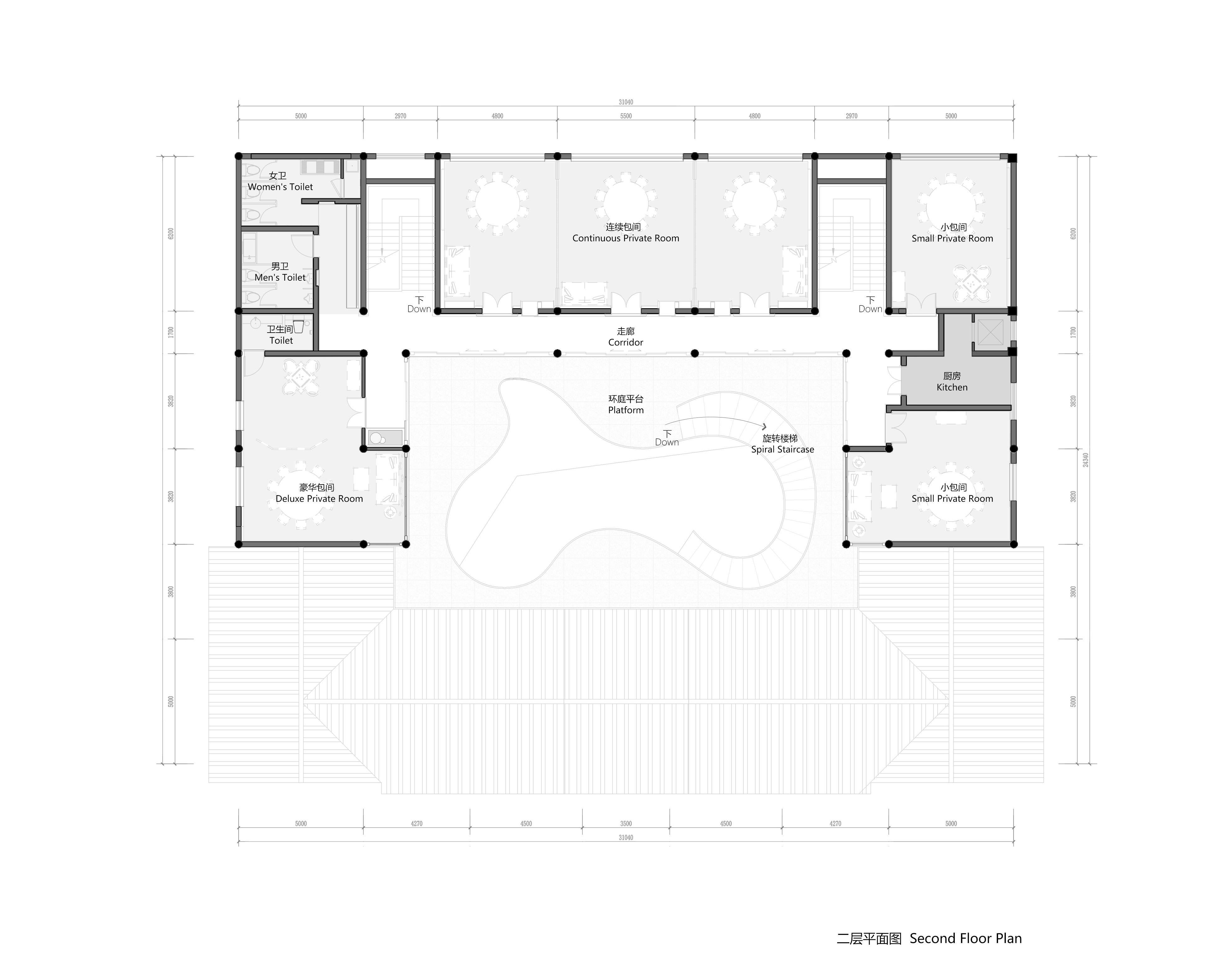 Second-floor plan