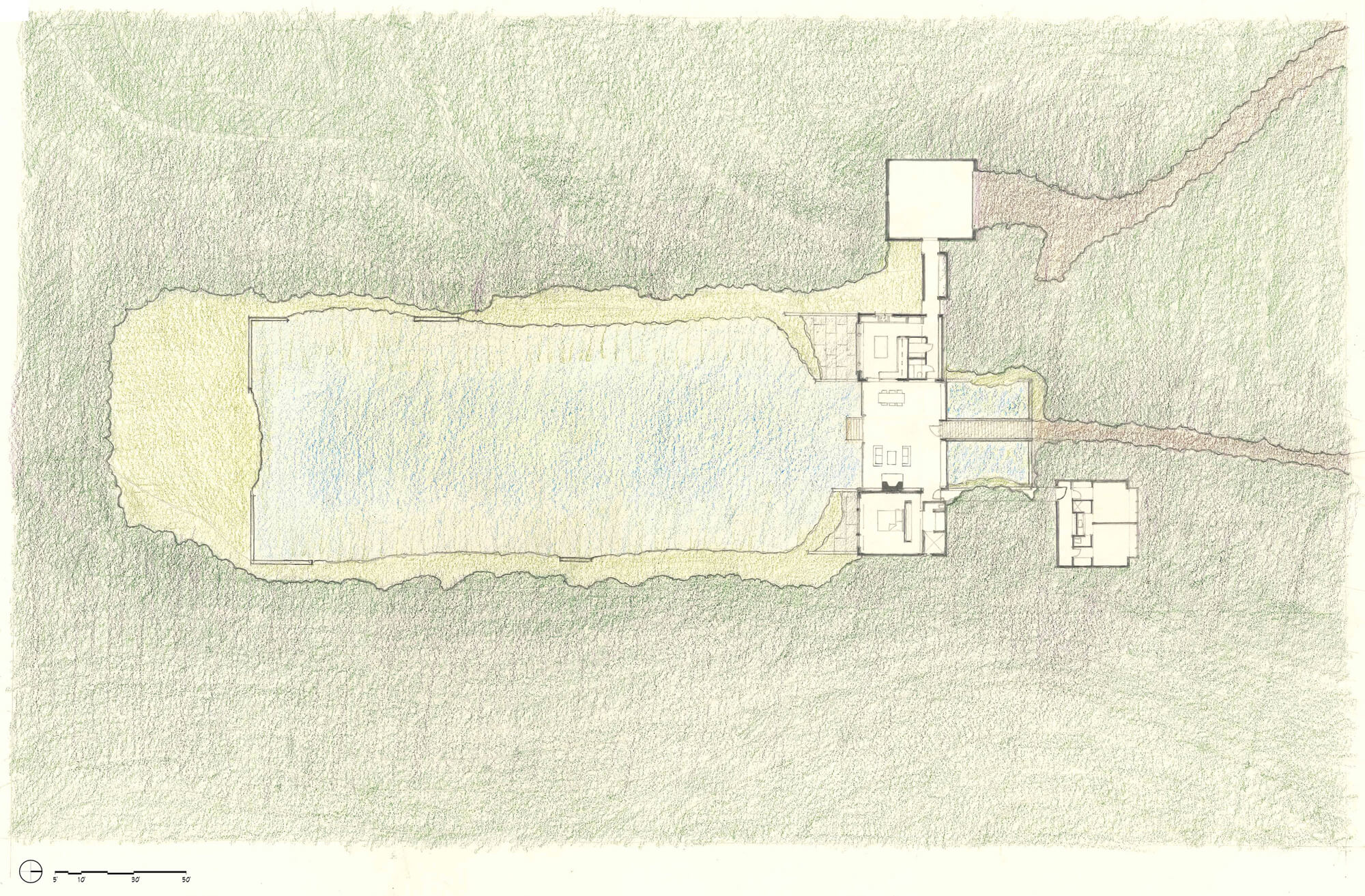 Site plan of Newberg Residence