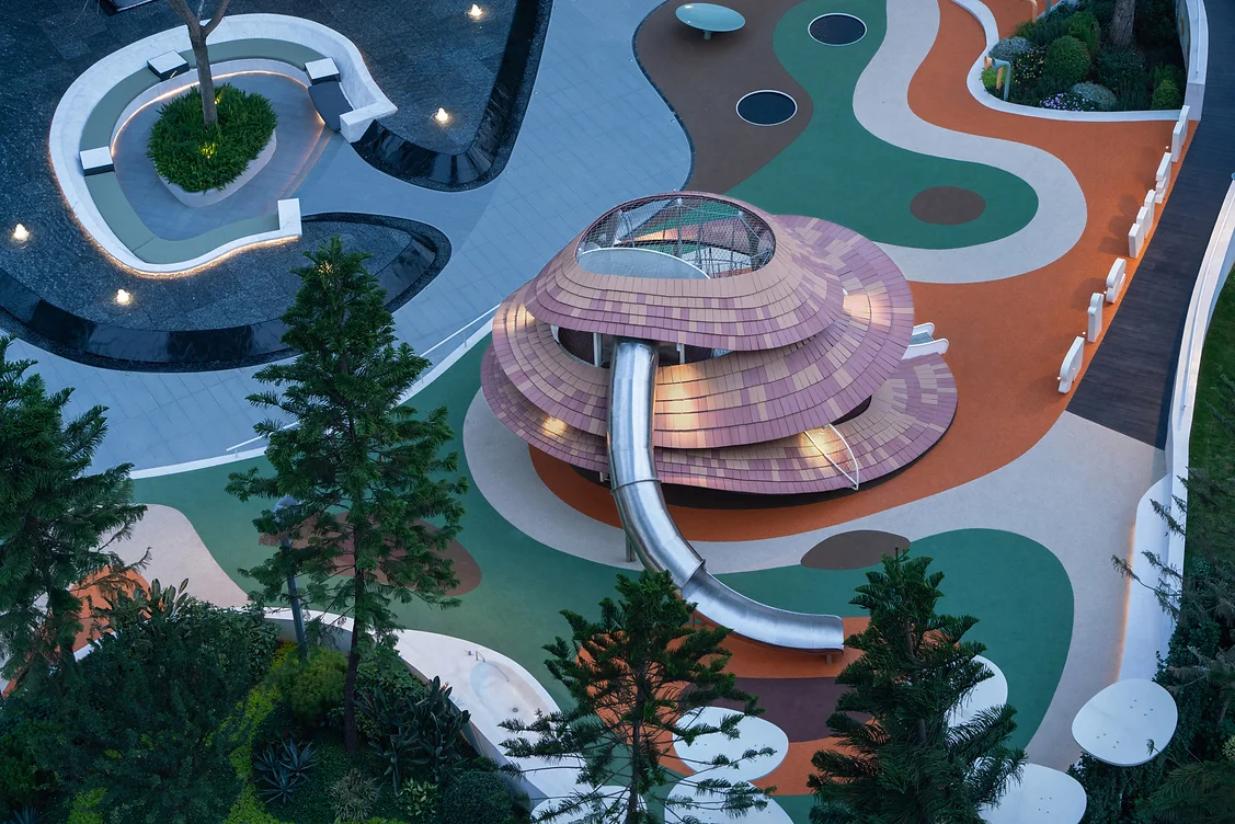 The children’s activity space inspired by organic shapes from nature