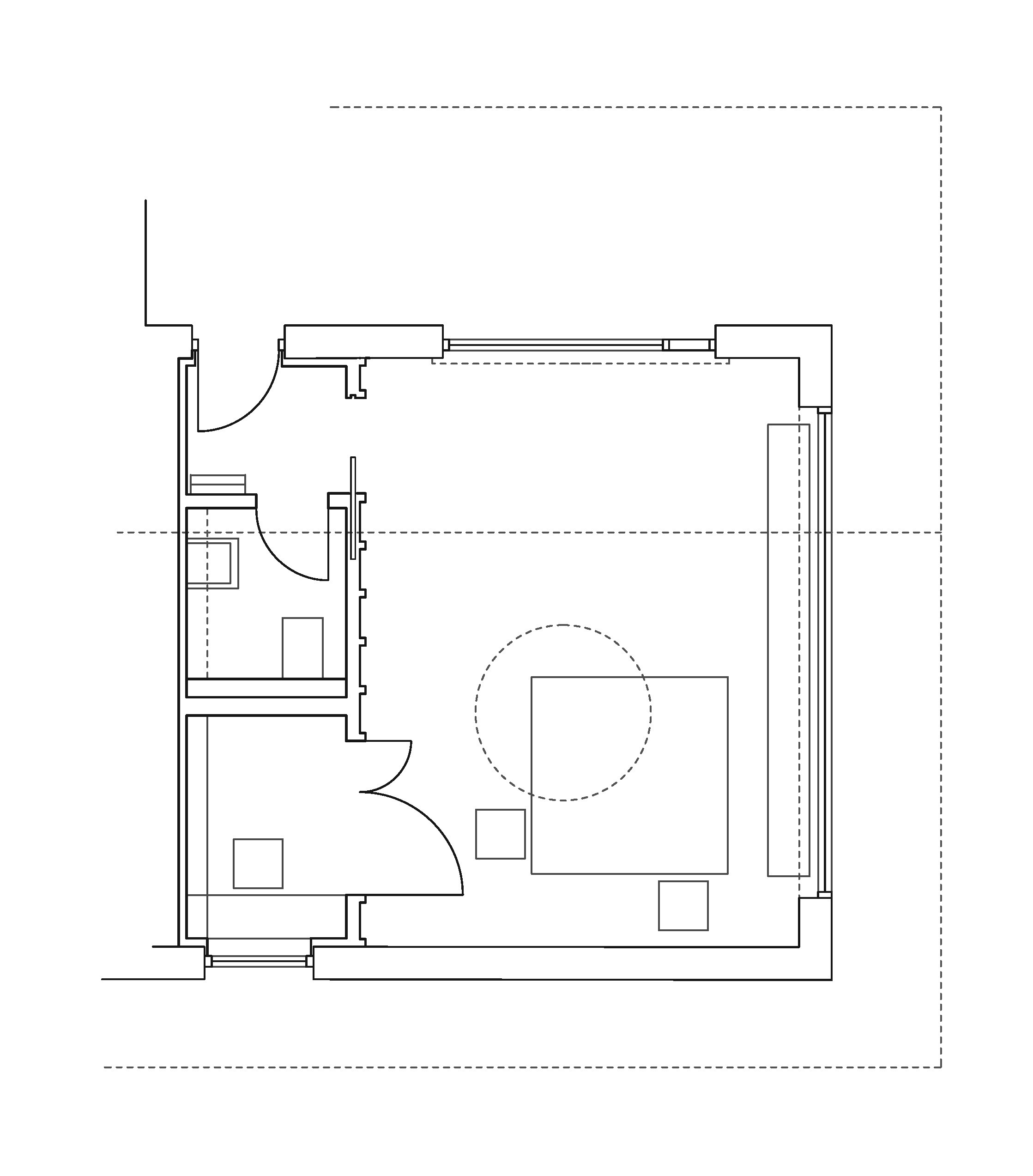 Layout of 40 sqm of workspace