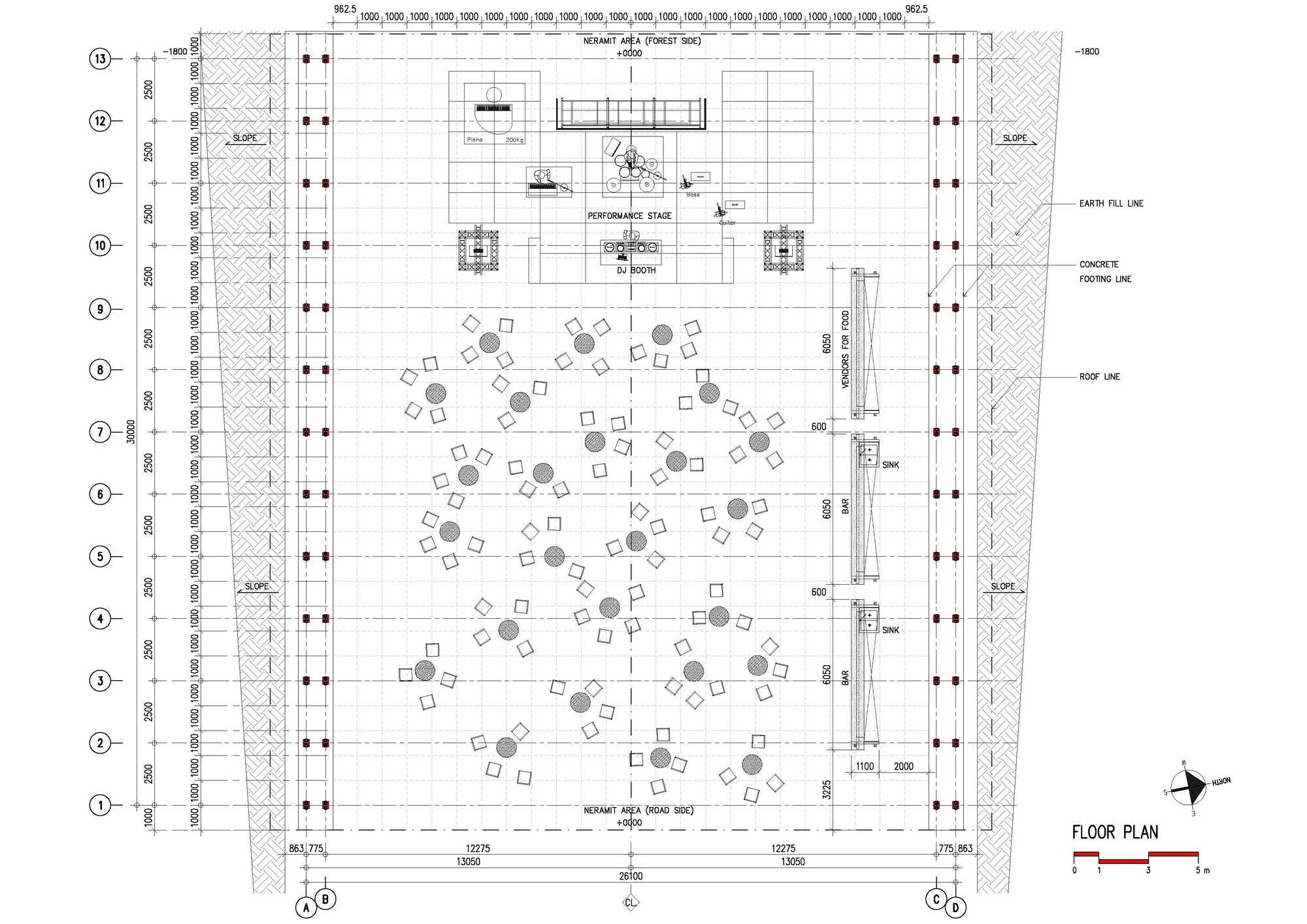 Neramit Town-Hall Pavilion floor plan