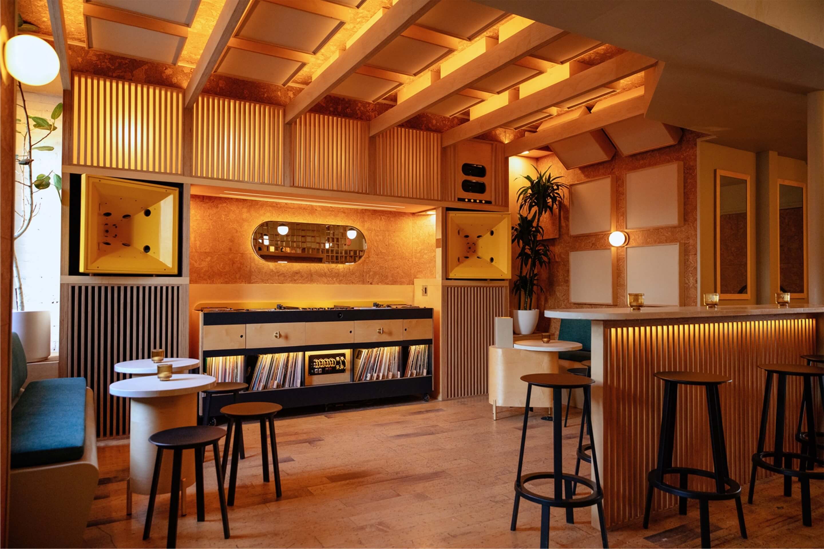 Musicalization of the Interior Design of Brooklyn Eavesdrop Bar Anabata