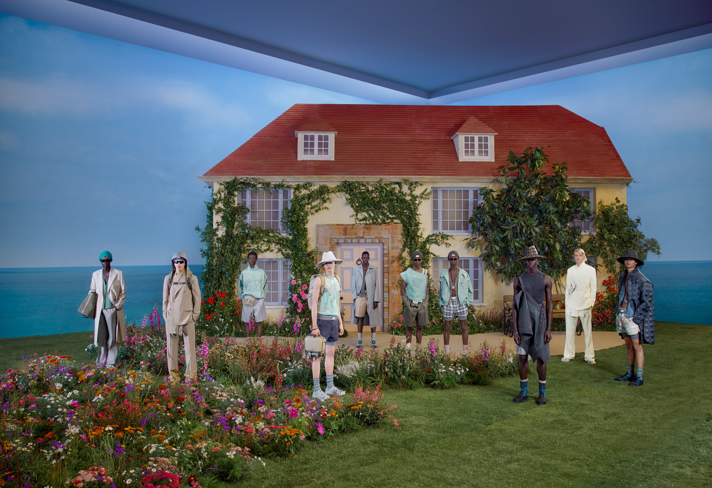 The design set is designed according to the theme of the Spring-Summer 2023 menswear collection from Dior