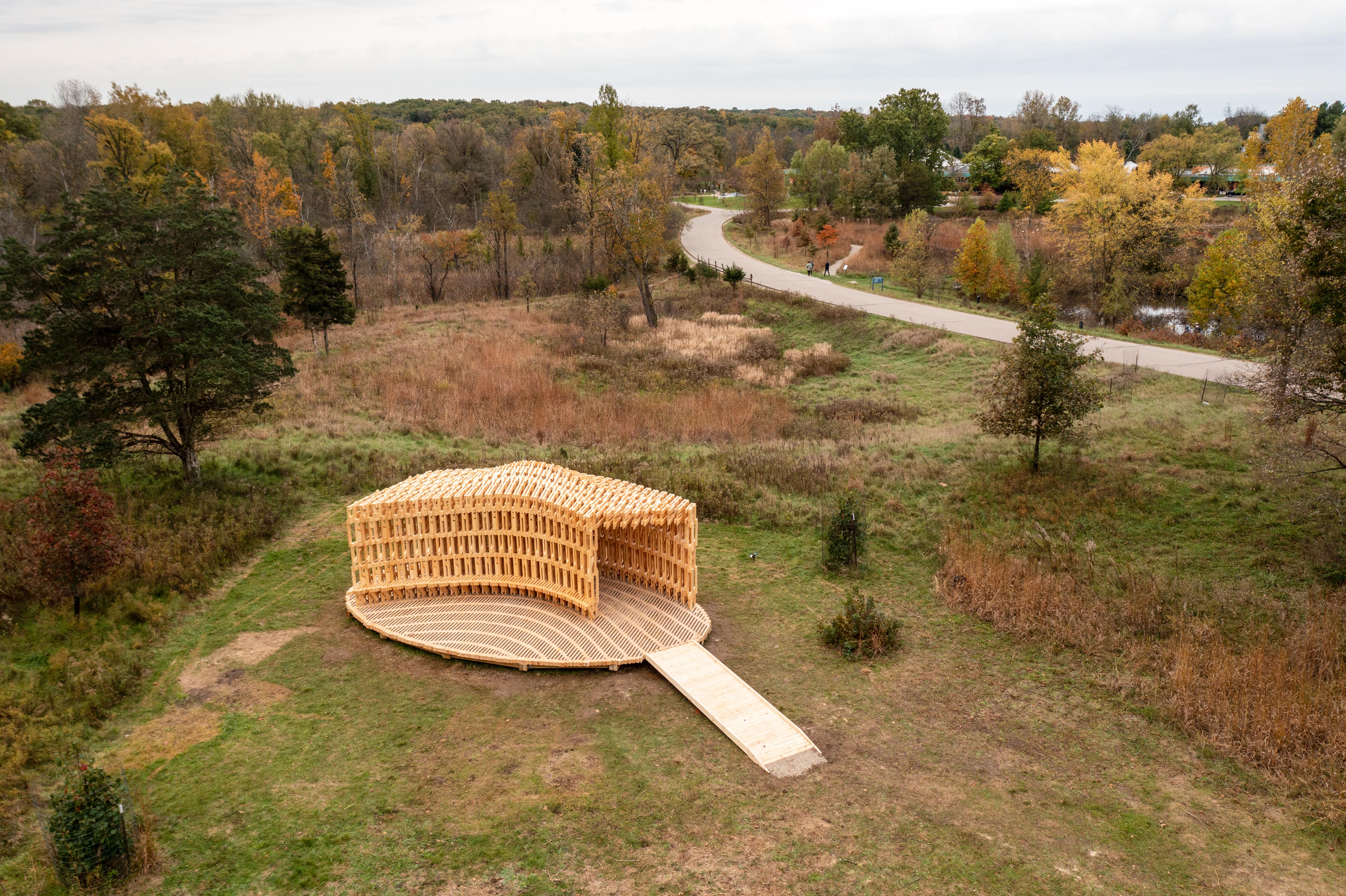 Exploration of Robotic Technology in Designing Complex Wooden Pavilions
