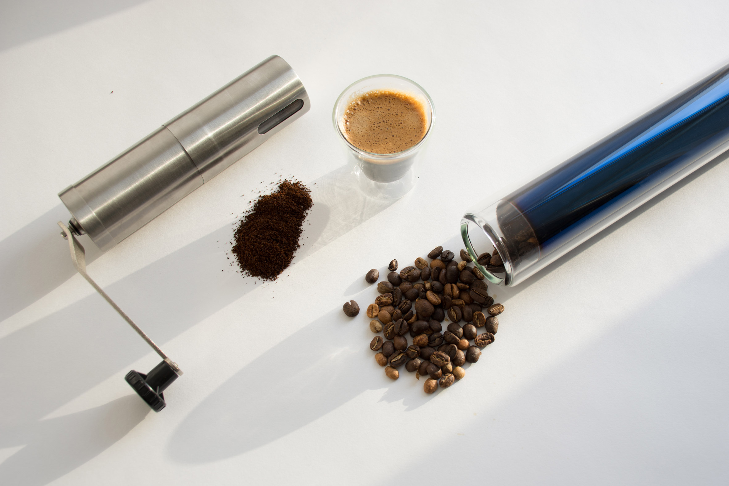 Coffee-Making Tools from Solar-Powered Glass Tubes