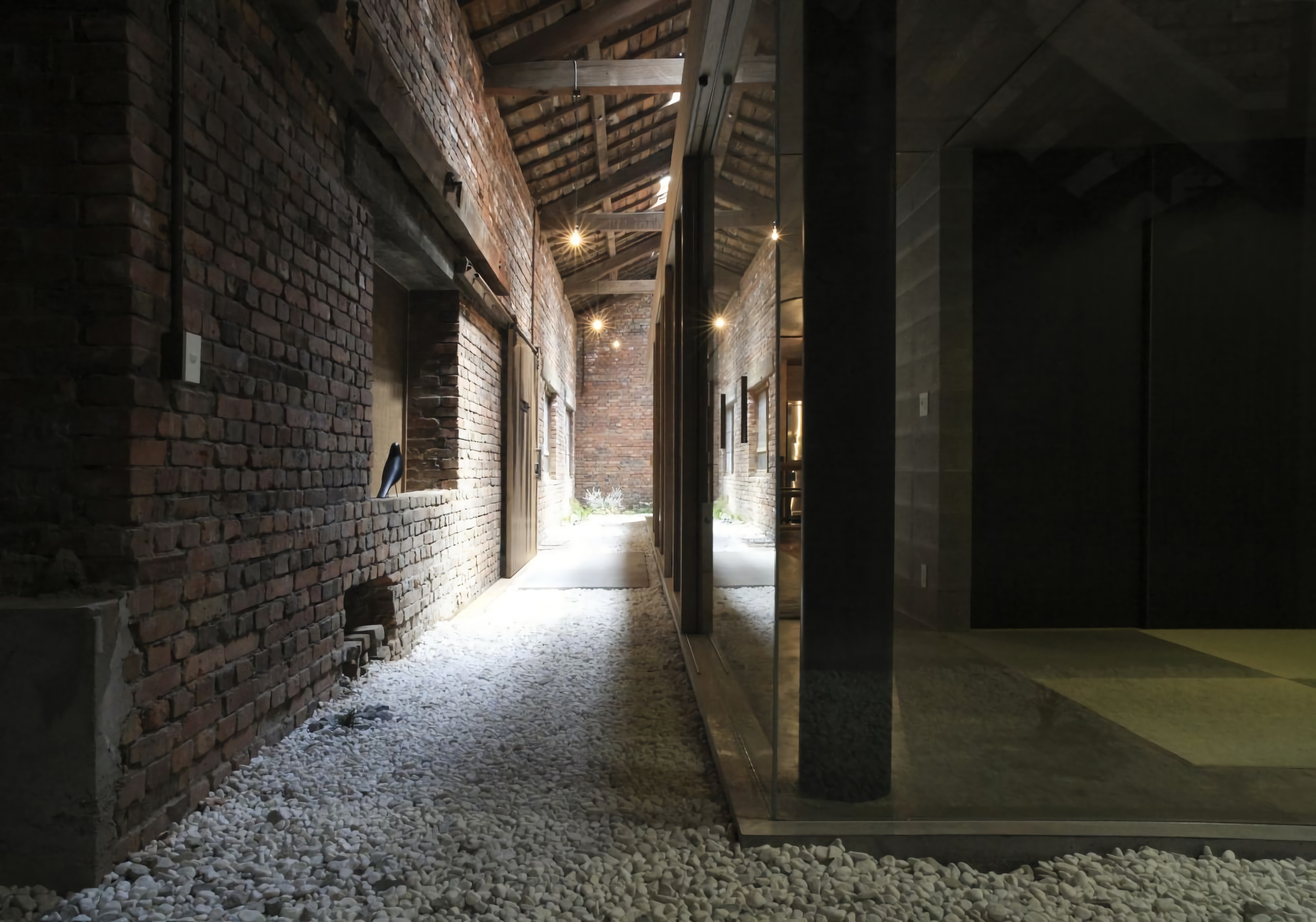 The Charm of an Old Warehouse Side by Side with a Modern New Volume