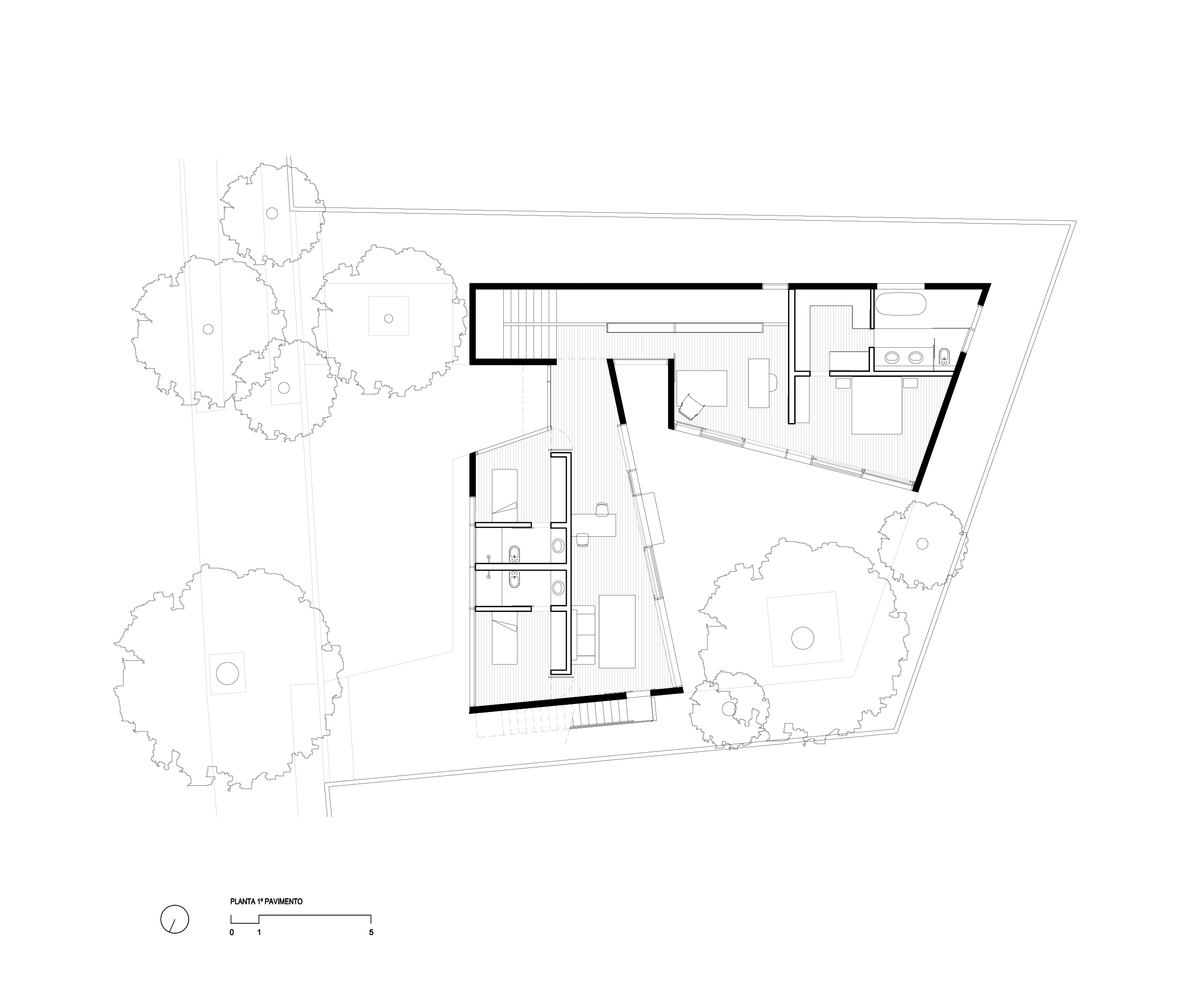 239 House's first floor plan