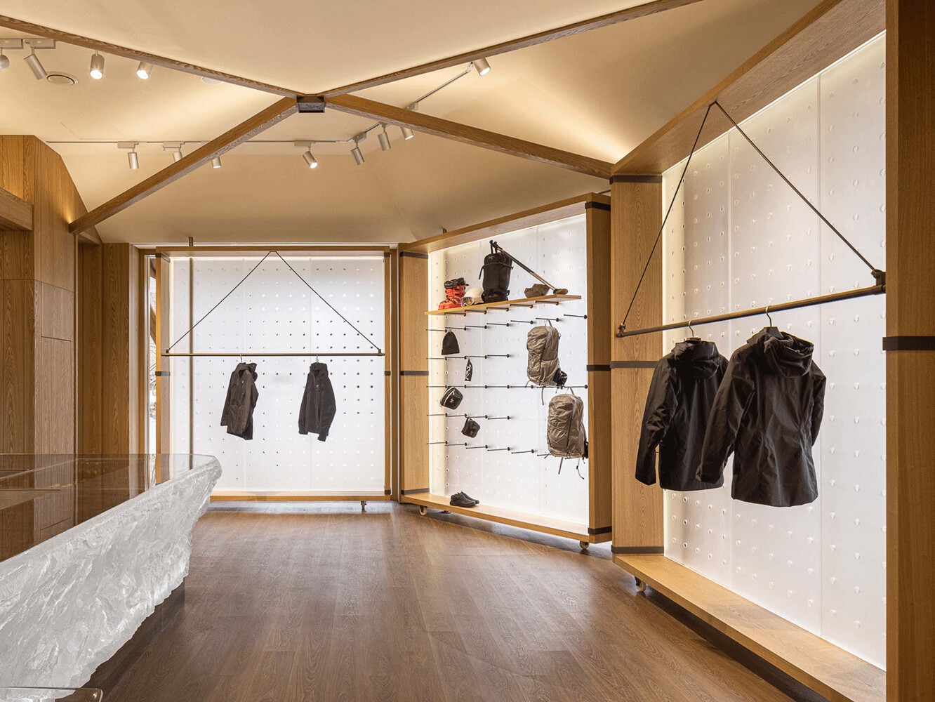 The Interior of Arc’teryx Store in China