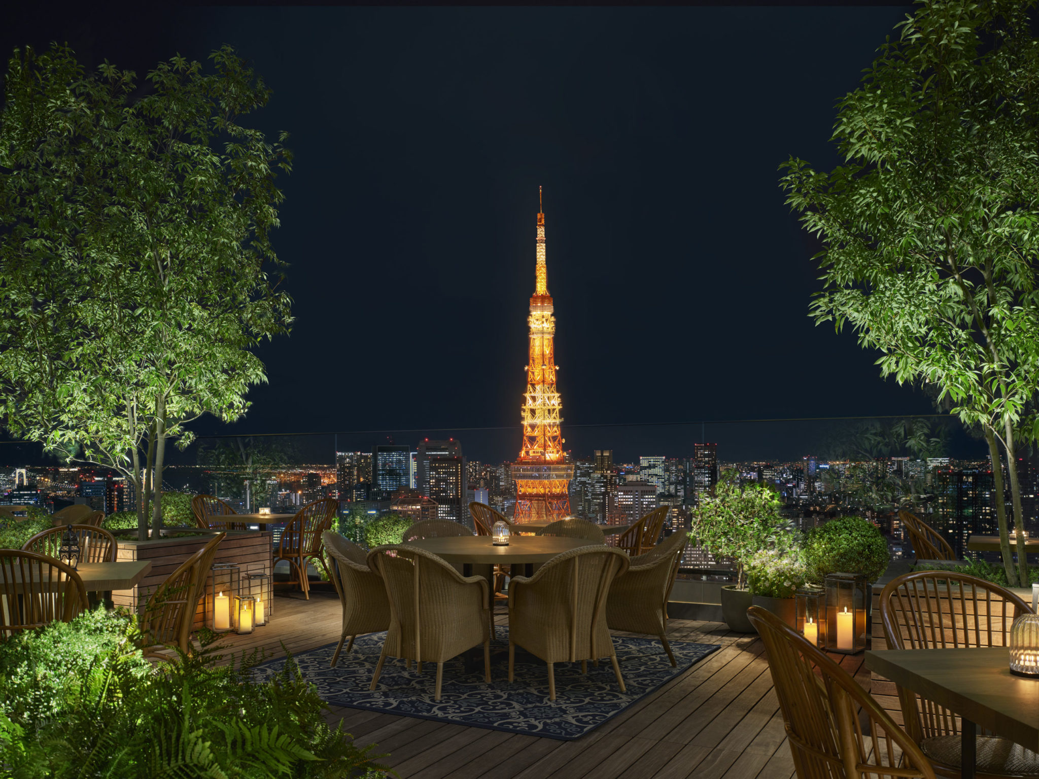 The Garden Terrace with Tokyo Tower View