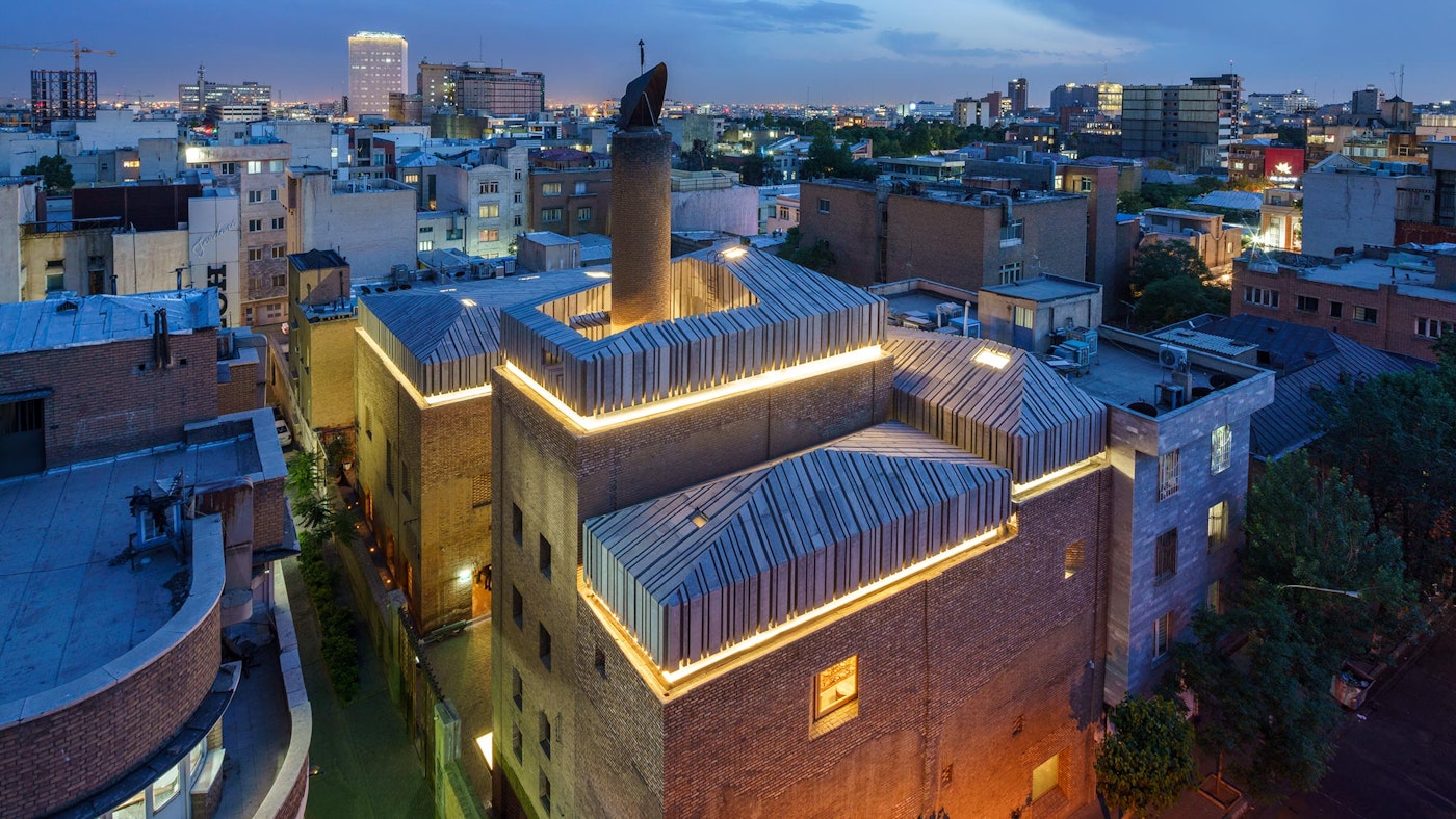 Aerial view of the museum by night. (Photo by Deed Studio)