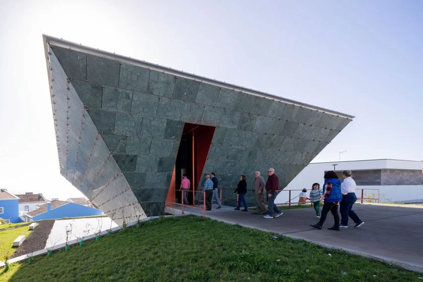 The Chapel of Eternal Light was designed by Bernardo Rodrigues Architects in the shape of an inverted pyramid