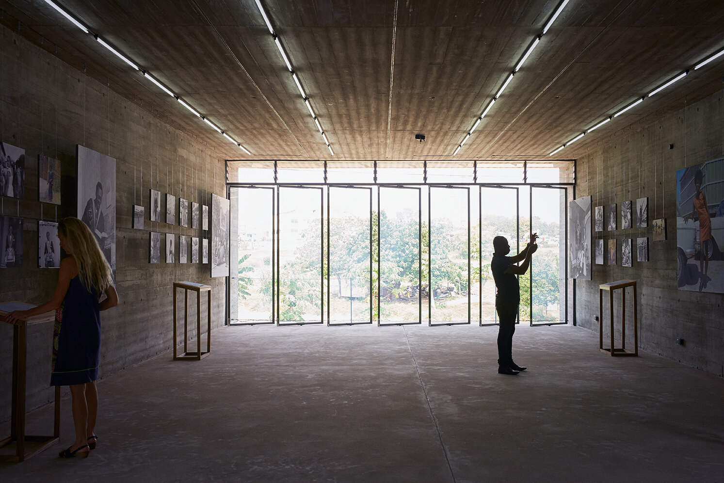 The main gallery of the new building of the Nubuke Foundation