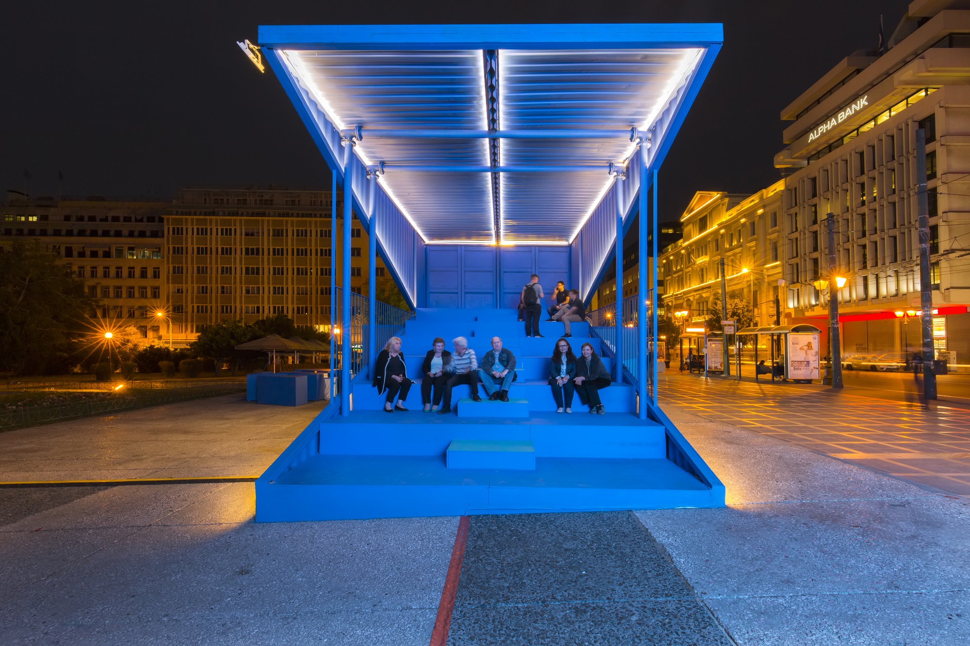 This Mobile Podium is intended for information centers and brainstorming