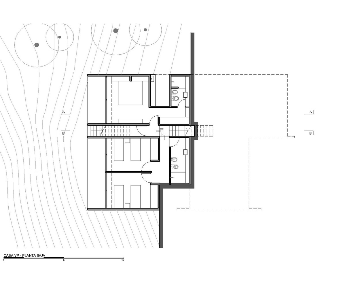 Ground floor plan of VP House