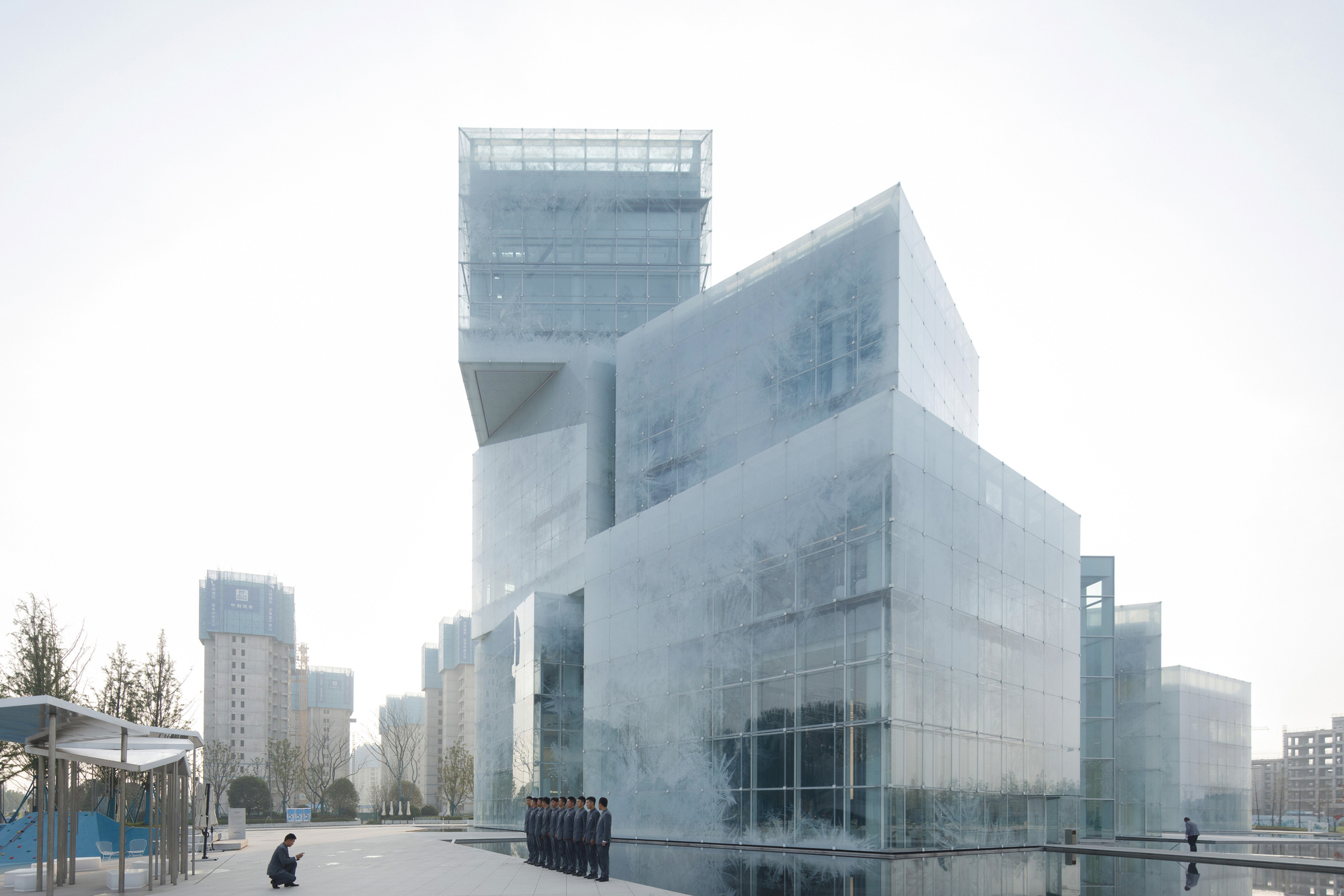 Nine 'Ice Cubes' as The New Icon of Xinxiang Cultural Center